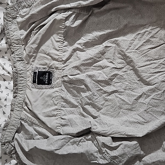 Prana button up dress shirt large gray - Picture 3 of 7